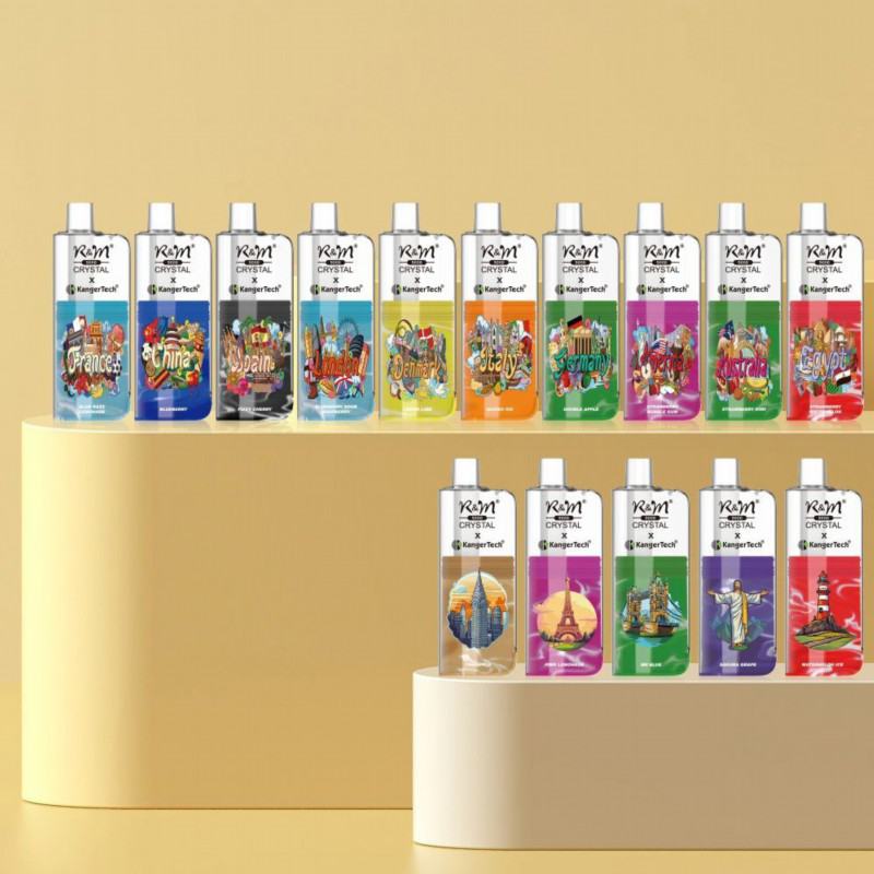 zbood R&m Crystal 9000 Sigaraecigdevicecig Puffs Box Vape