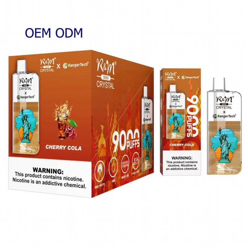 zbood R&m Crystal 9000 Sigaraecigdevicecig Puffs Box Vape