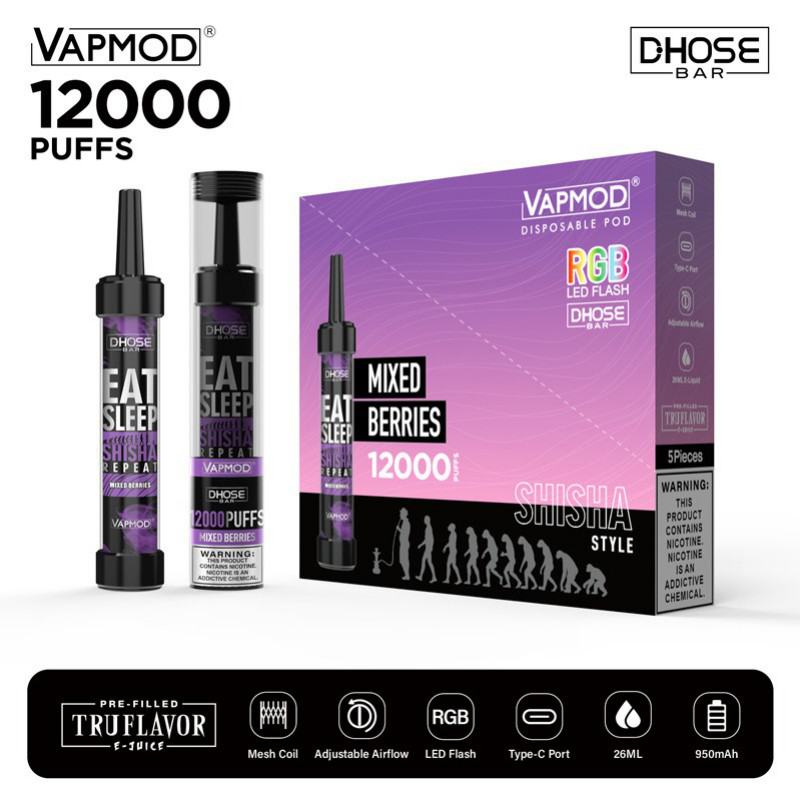 Vapmod Qd71 12000 Puffs Vape Disposables