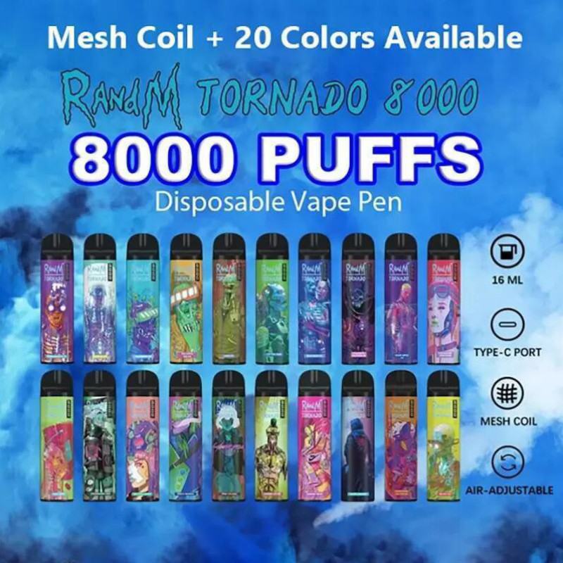 Randm tornado 8000 puffs brands disposable vape