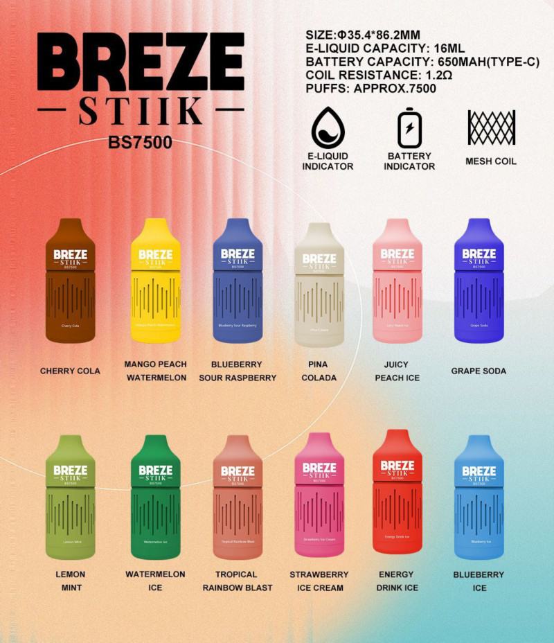 Breze Pen Breze Stiik 7500 Puffs