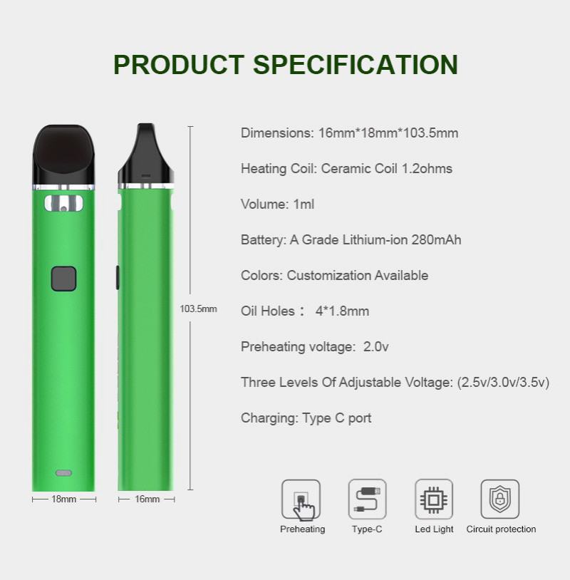 Blizzard Vpro 1.0ml Disposable E-cigarette