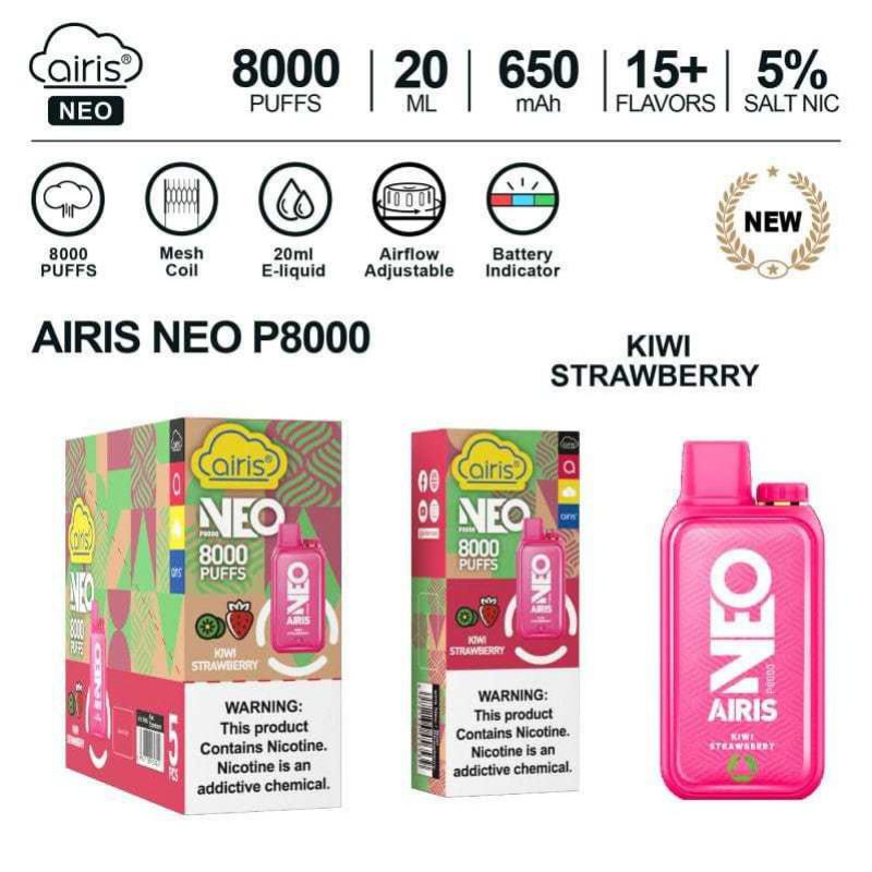 Disposable Airis Pure Core Airis Neo P 8000 Puffs Vapes