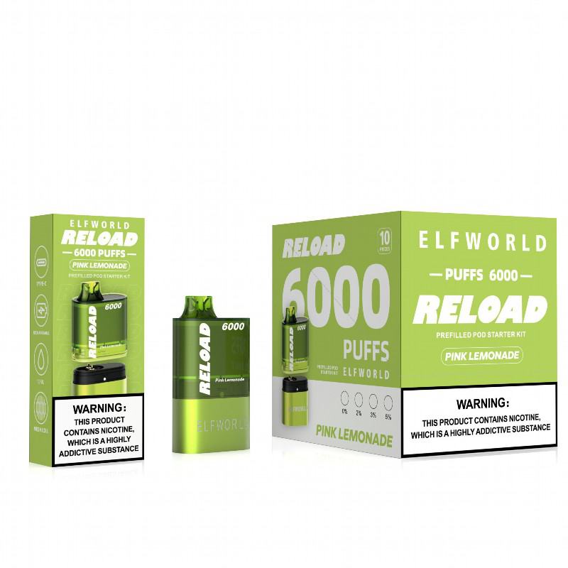 Elfworld Vape Pen Reload Kit 6000 Puffs