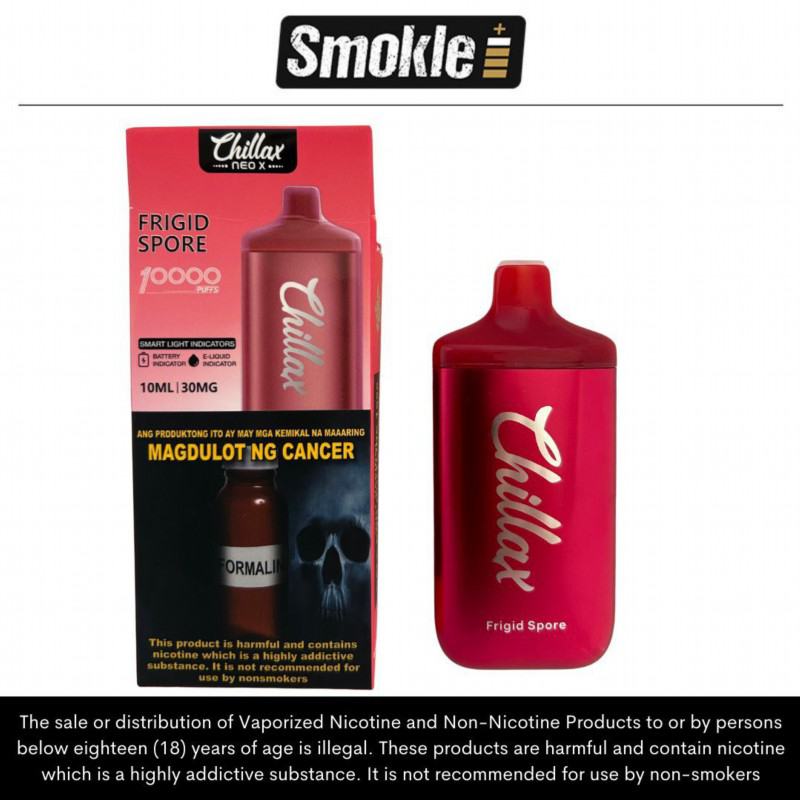 Disposable Chillax Neo X Strazz 15000 Puffs E-cigarette Nicotine