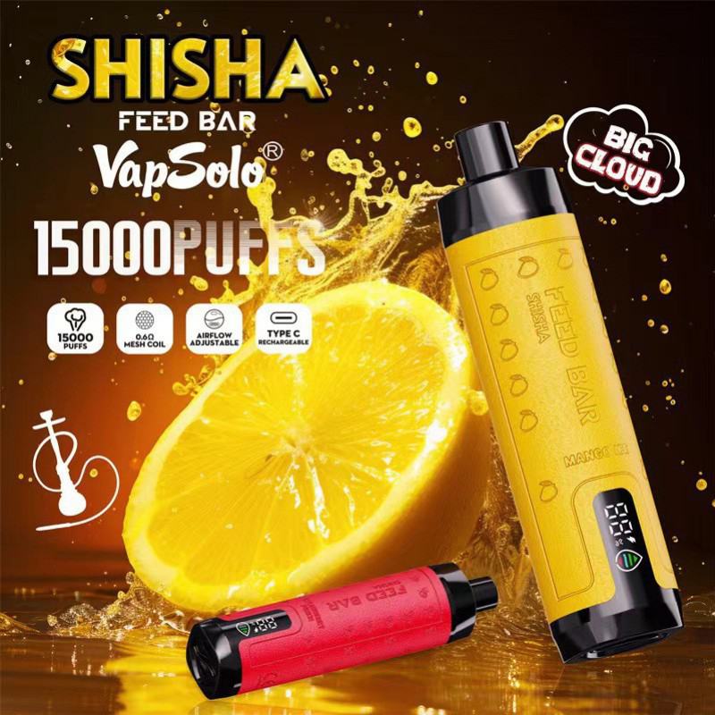 Vapme, Maskking, Vazol, RandM. Messi Vap Solo Feed Shisha 15000 Puffs Electronic Cigarette