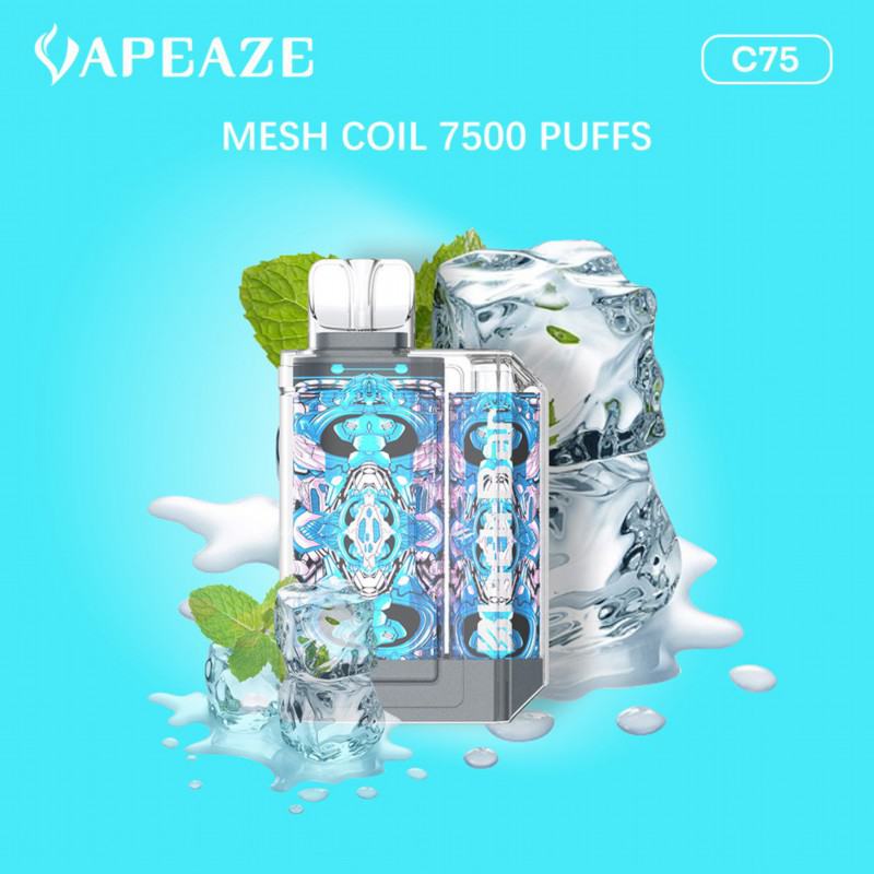 AZE & Custom Logo Clear 7500 Puffs Pen Vape