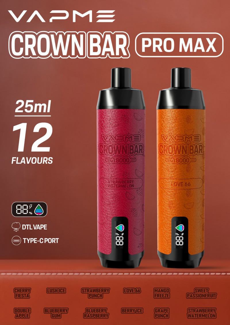 Vape Disposables Vapme Crown 18000 Pro Max