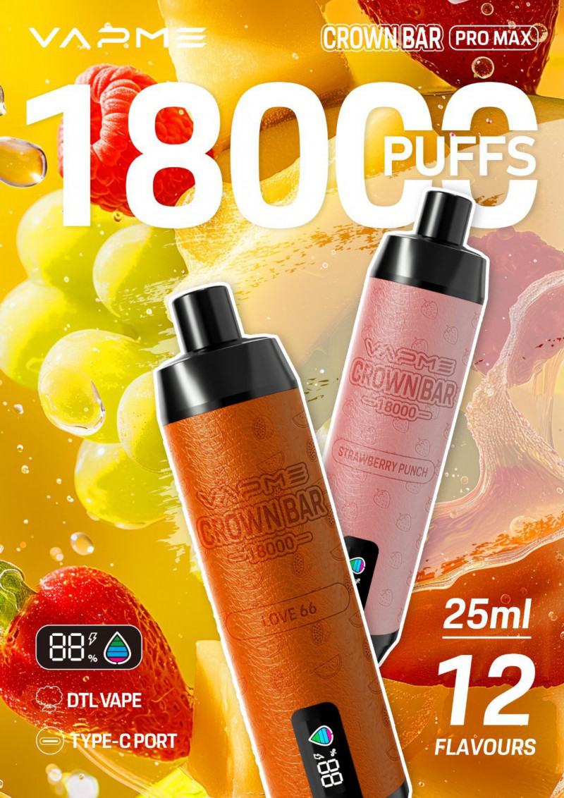 Vape Disposables Vapme Crown 18000 Pro Max