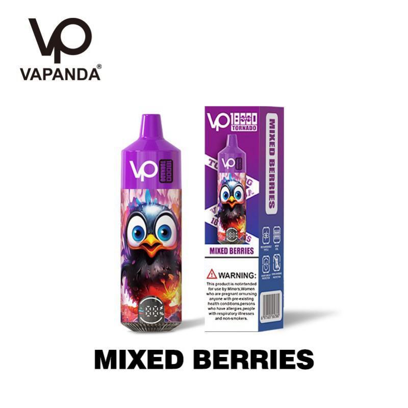 Disposable Vapanda Vape Vapanda Tornado 18000 Puffs