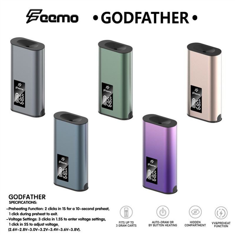 Blizzard Feemo Godfather 510 Battery Disposable Big Hit Vape