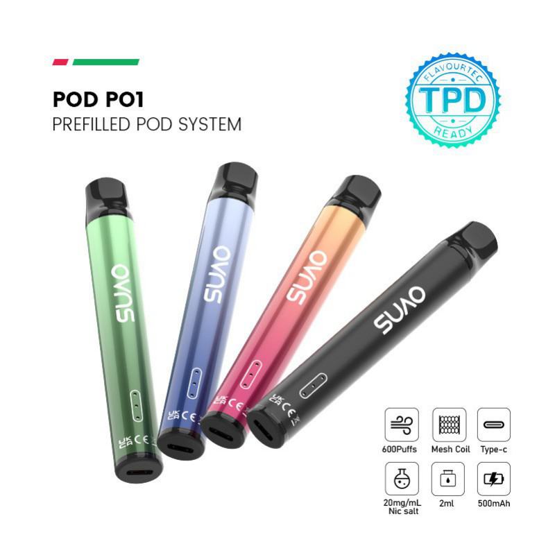  Ovns Pod P01 Empty Pod 600 Puffs Disposable Vape Brands