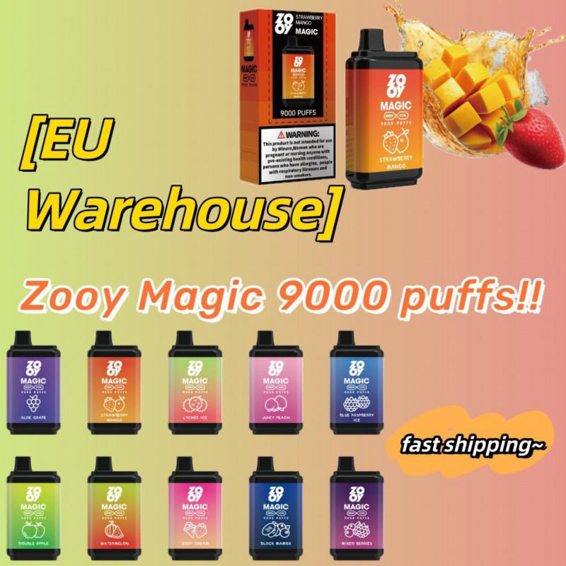 Zooy Magic 9000 Puffs Disposable Vapes