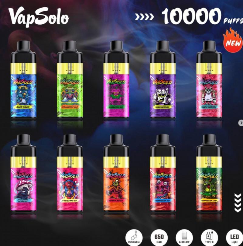 Vapme, Maskking, Vazol, RandM. Messi Vapsolo Tornado 10000 Puffs Vape Big Puff Pen Plus