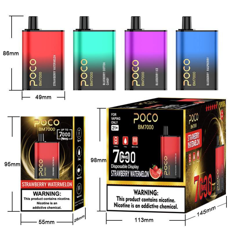zbood Disposable Vape Brands Poco Bm7000