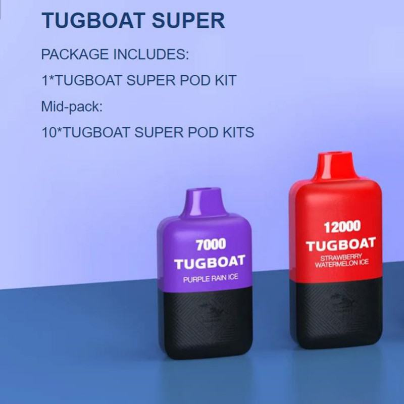 Vape Disposables TUGBOAT Tugboat Super 12000 7000 Puffs