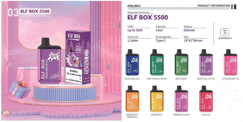 Disposable Vape Pen Box5500