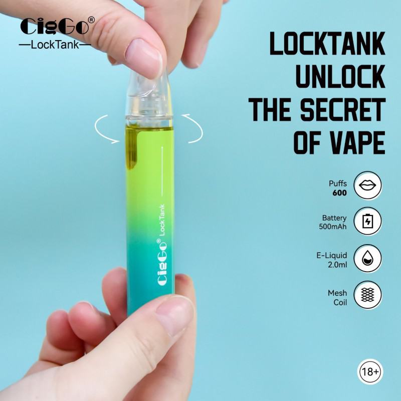 CigGo Ciggo Locktank Disposable Smooth Hit Vape