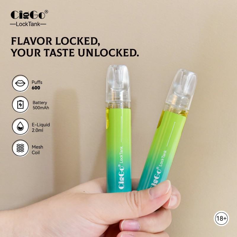 CigGo Ciggo Locktank Disposable Smooth Hit Vape