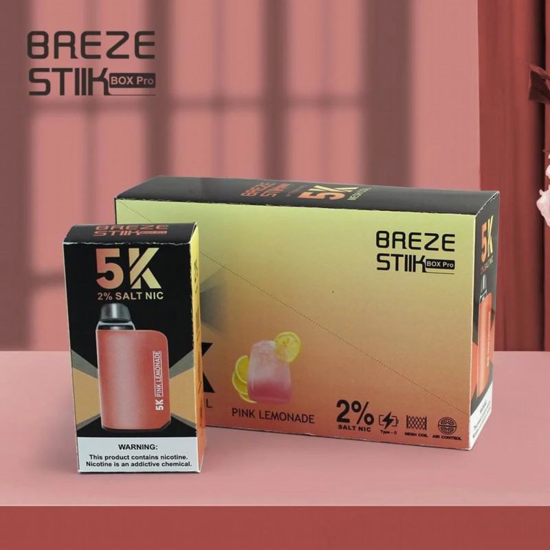 Breze Stiik Box Pro 5000 Puffs Disposable E-cigarette Nicotine