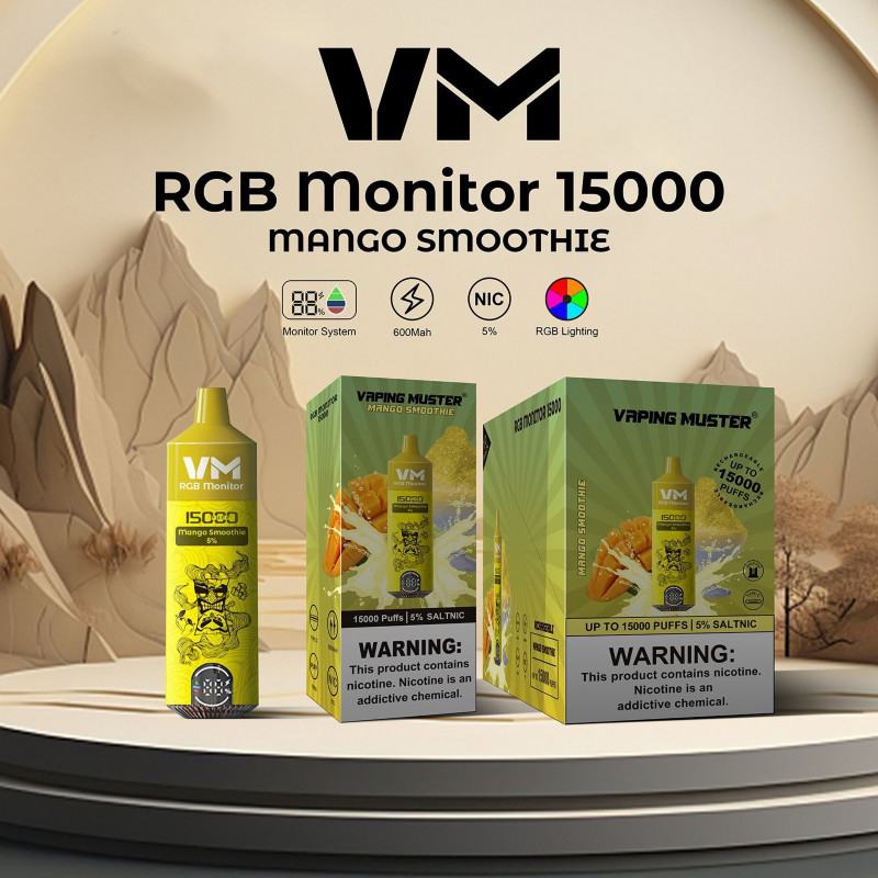 Vaping Muster Vmrgb 15000 Puffs Disposable Vape Pens