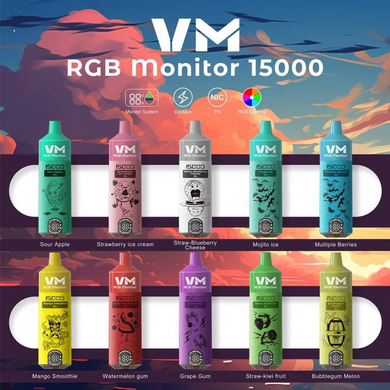 Vaping Muster Vmrgb 15000 Puffs Disposable Vape Pens