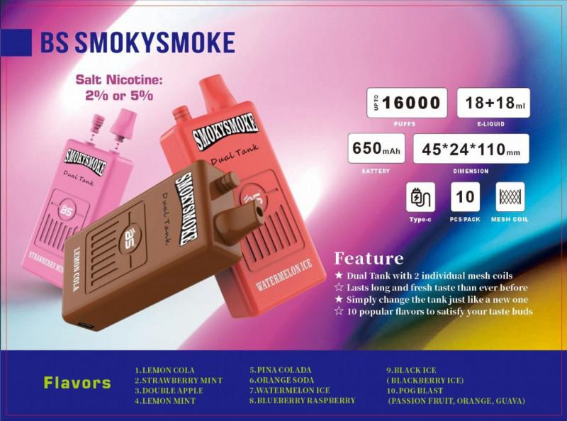 Smok 16000 Puffs Disposable E-cigarette Nicotine