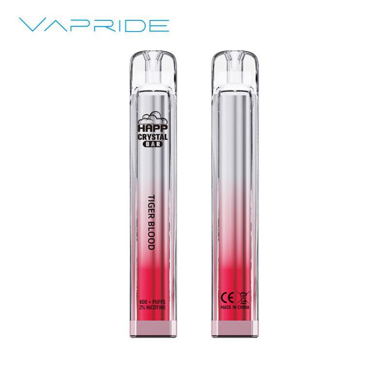 Vapes VAPRIDE Vapride Happ Crystal Disposable 600 Puffs