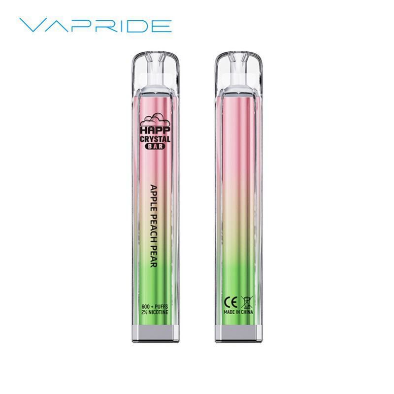 Vapes VAPRIDE Vapride Happ Crystal Disposable 600 Puffs