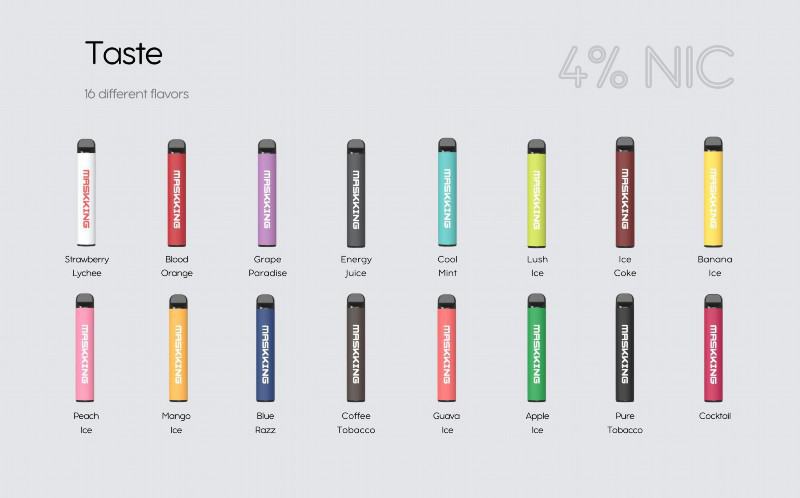 Maskking High Gt- 500+ Puffs Smooth Hit Disposable Vape