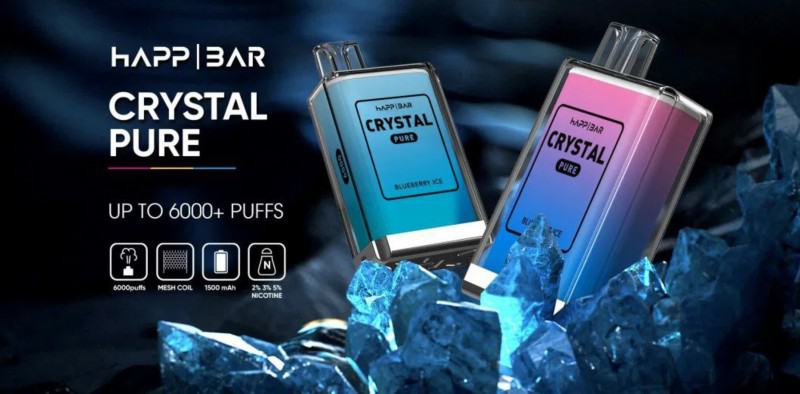 Disposable Vape Eboat/OEM Happ Crystal Pure