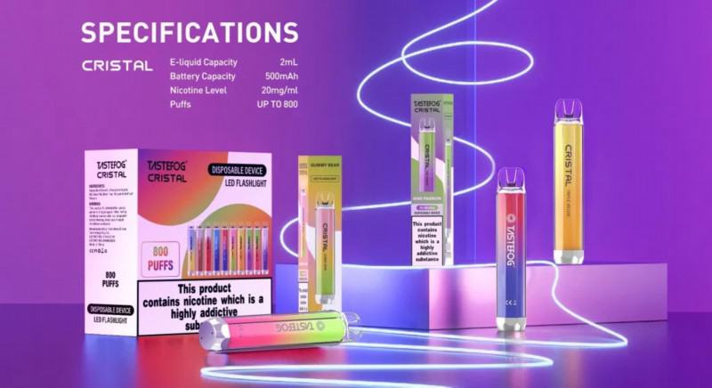 Disposable Tastefog Tastefog Crystal 800 Puffs Vape Pen