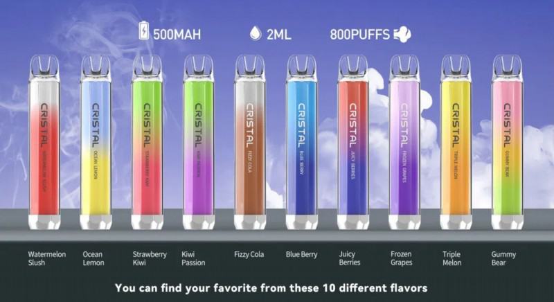 Disposable Tastefog Tastefog Crystal 800 Puffs Vape Pen