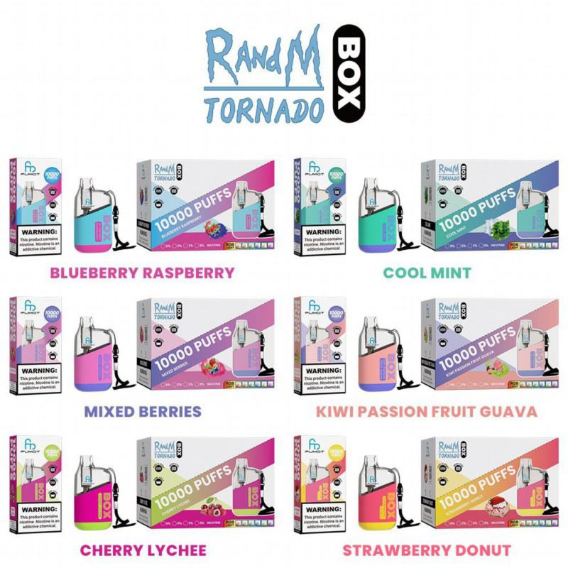 Randm tornado box 10000 puffs pens