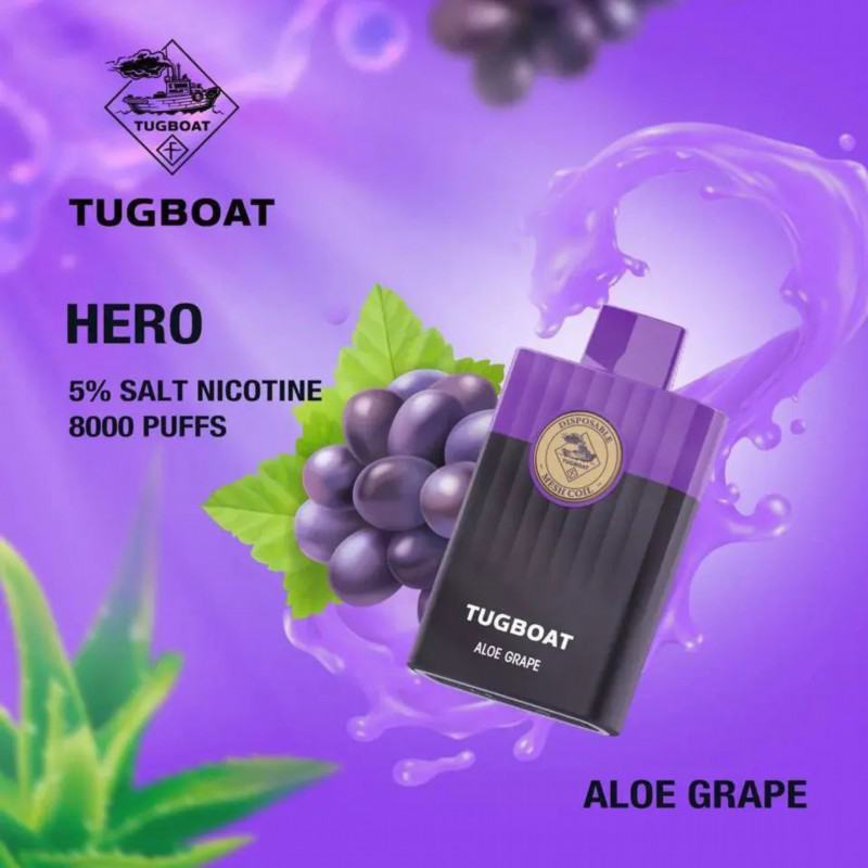 TUGBOAT Tugboat Hero 8000 Puffs Disposable Vape Pod