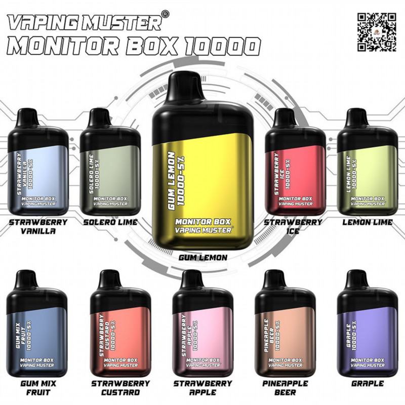 Smooth Hit Disposable Vape VapingMuster Vmmonitor Box 10000 Puffs