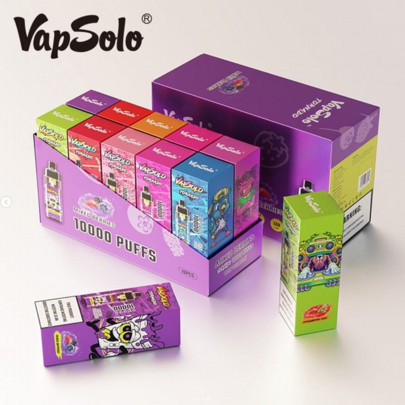 Wga Vapsolo Tornado  10k 10000 Puffs Electronic Cigarette Puff