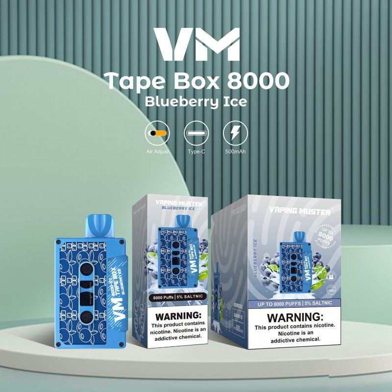 Vaping Muster Pens Vmtapebox 8000 Puffs Hits Vape Puffs