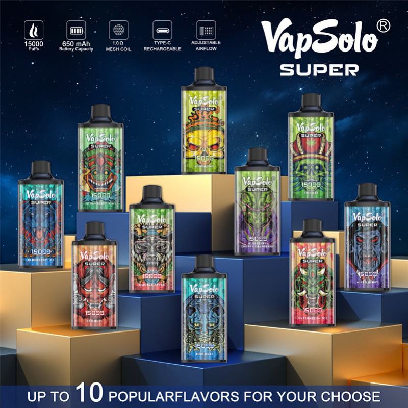 Vapsolo Super 15000 2nicotine20000 Puffs Vape Disposable