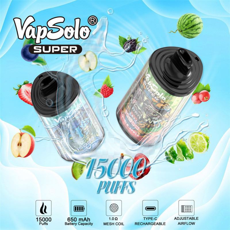 Vapsolo Super 15000 2nicotine20000 Puffs Vape Disposable