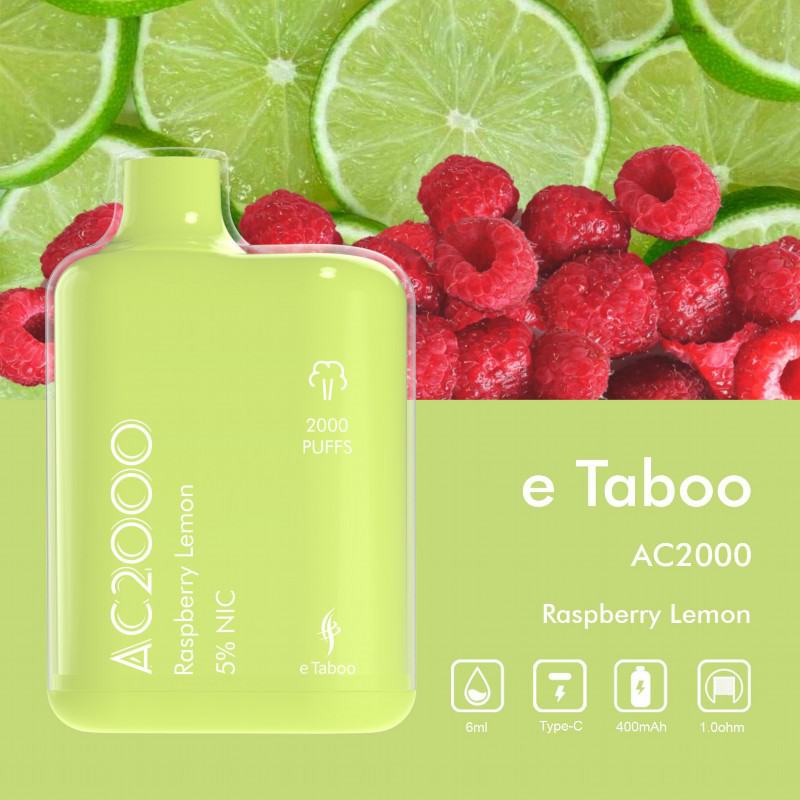 e Taboo Puff Ac2000 Disposable E-cigarette