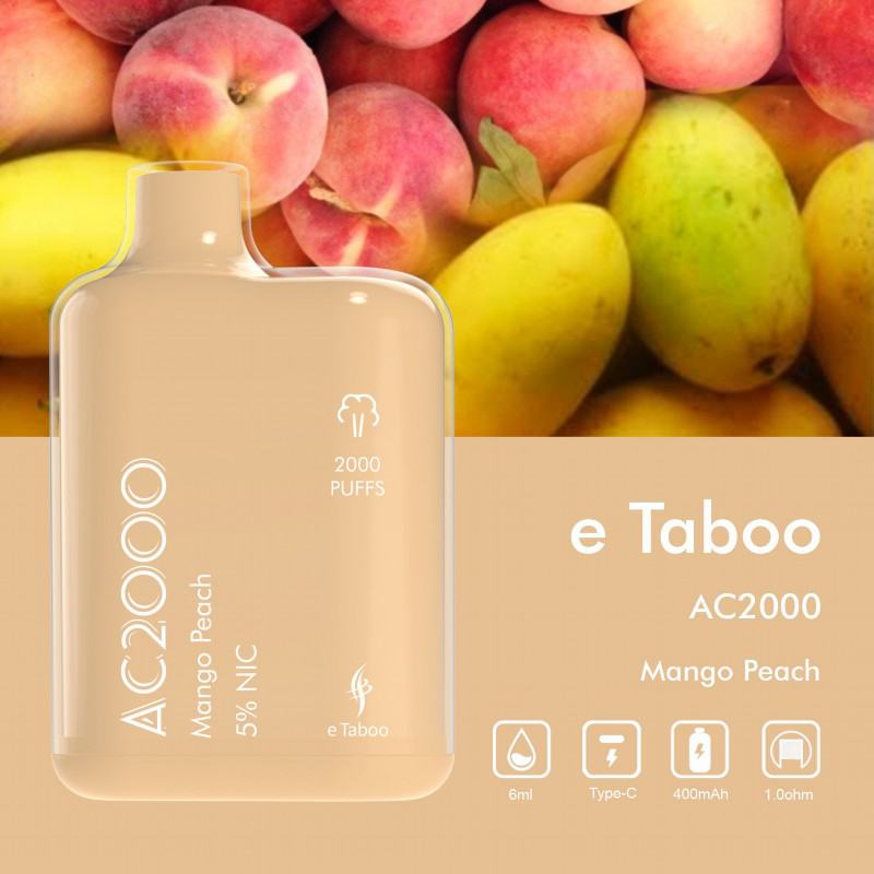 e Taboo Puff Ac2000 Disposable E-cigarette