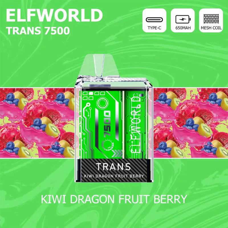 Elfworld Bar Trans 7500 Hits Vape Puffs