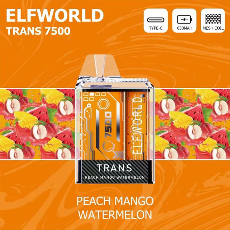 Elfworld Bar Trans 7500 Hits Vape Puffs