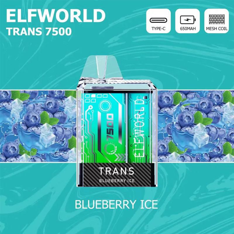 Elfworld Bar Trans 7500 Hits Vape Puffs