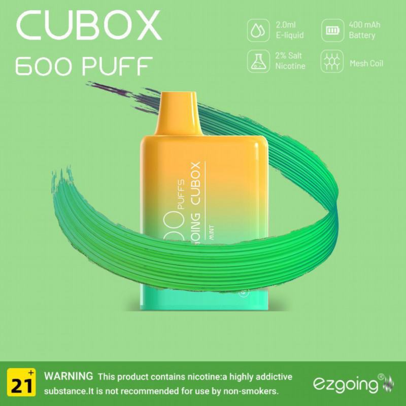 Disposable Ezgoing Ezgoing-cubox About 600 Puffs Vape Pen