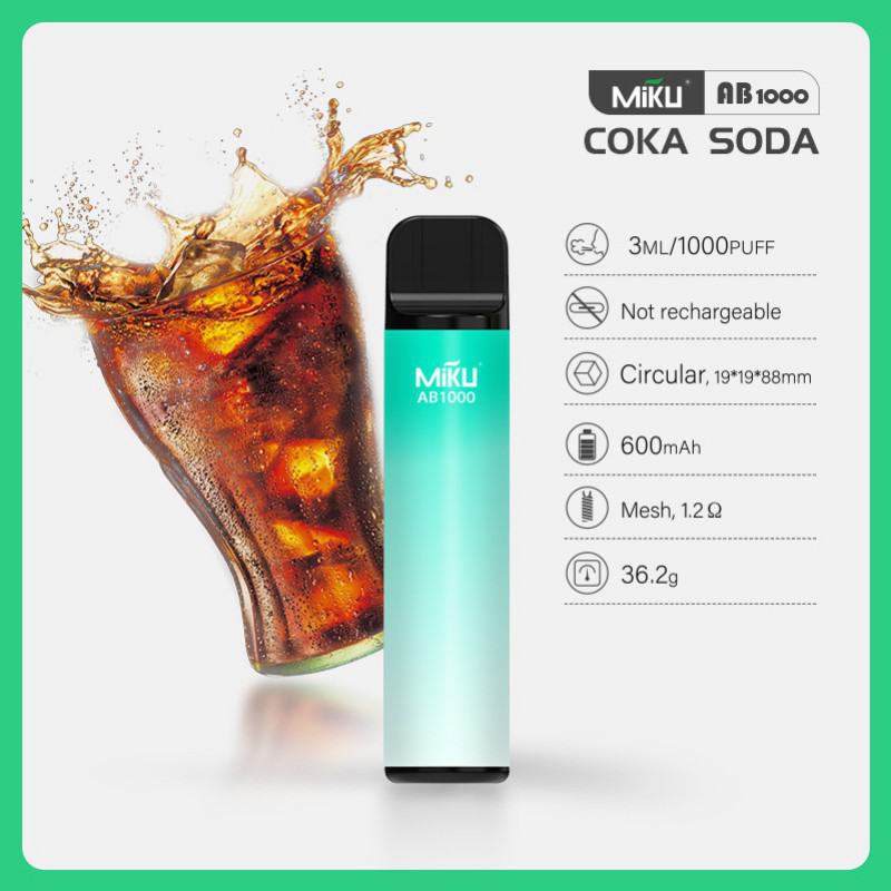 Miku Bars Ab1000151 Hits Vape Puffs