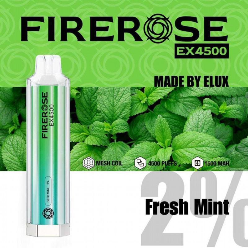 Disposable Elux Firerose Ex 4500 Puffs E-cigarette Nicotine