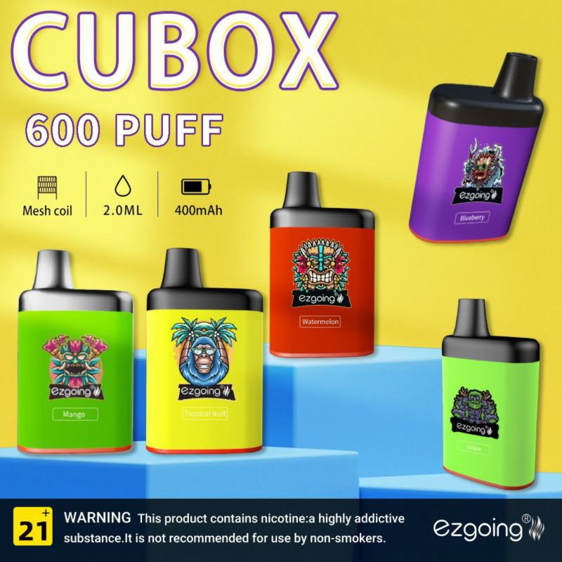 Vape Pen Ezgoing Cubox- 600 Puffs
