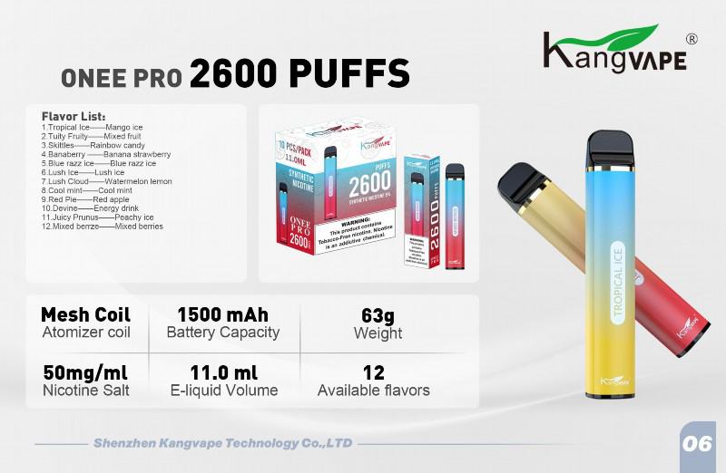 KANG Pens 2600 Hits Vape Puffs
